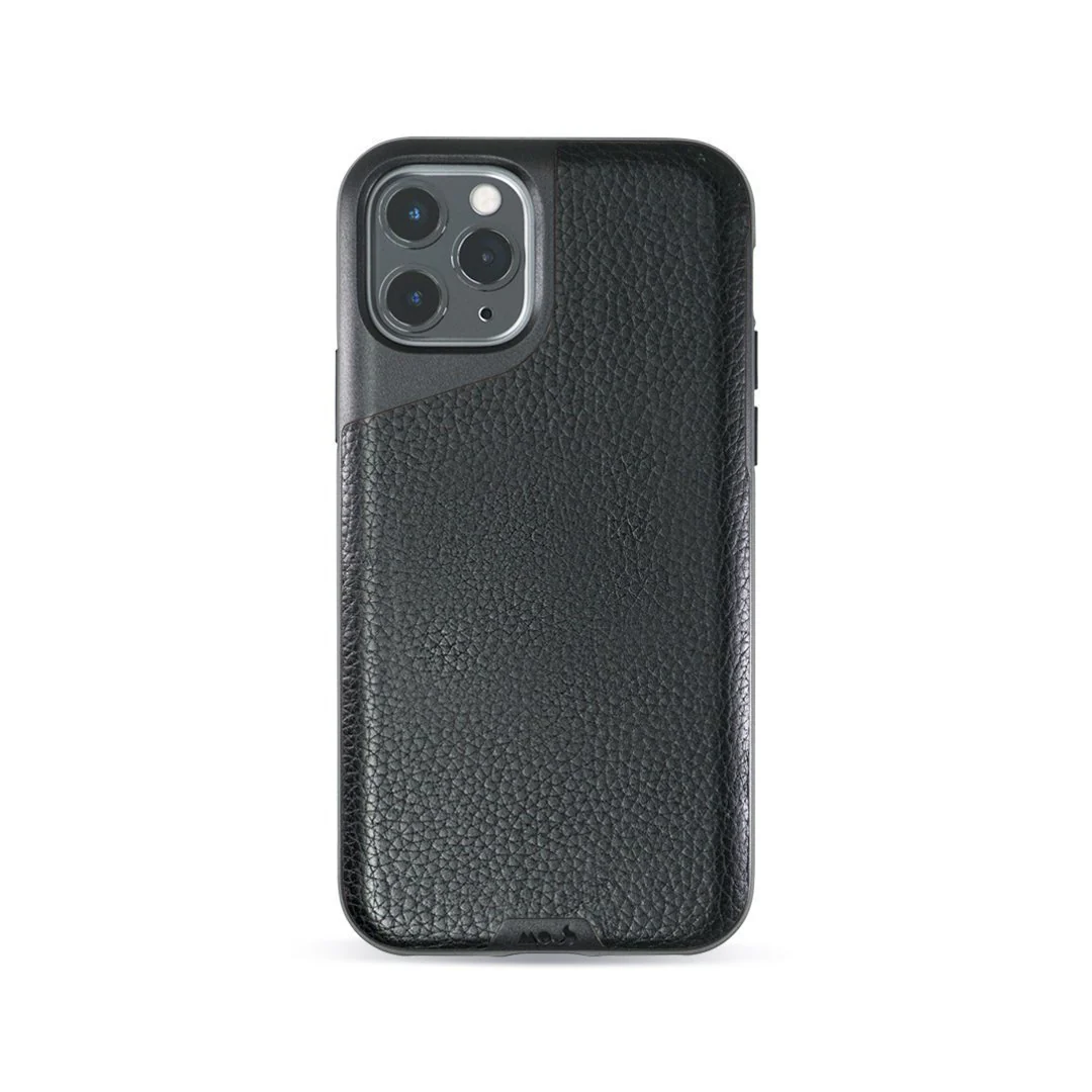 Black Leather Phone Case - Contour - Image 11